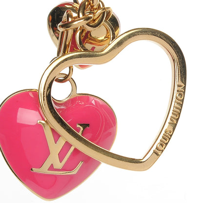 Louis Vuitton Coeurs Heart Bag Charm Key Holder Pink 3 of 5