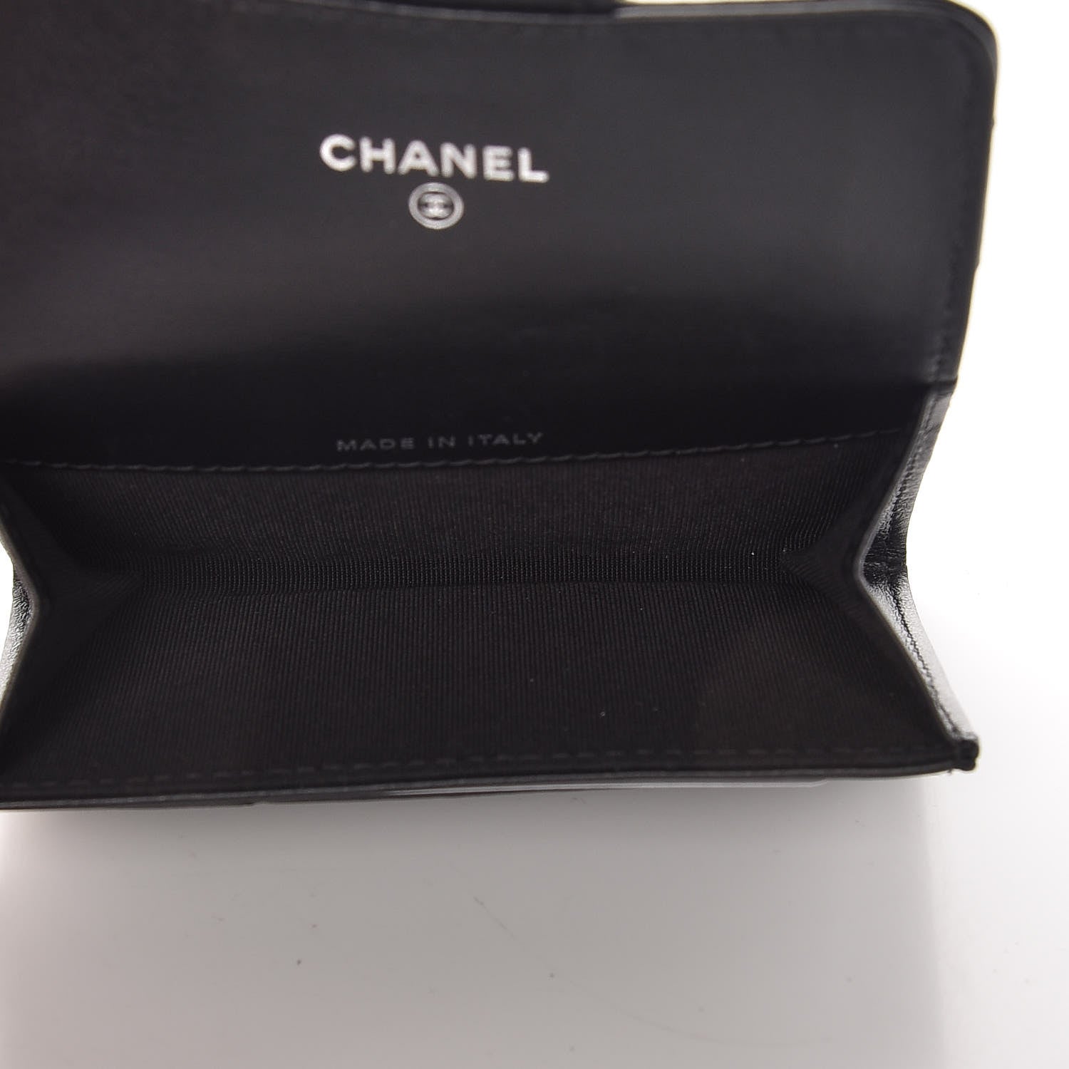Chanel Aged Calfskin Chevron Quilted Reissue Card Holder Wallet So Black 5 of 11