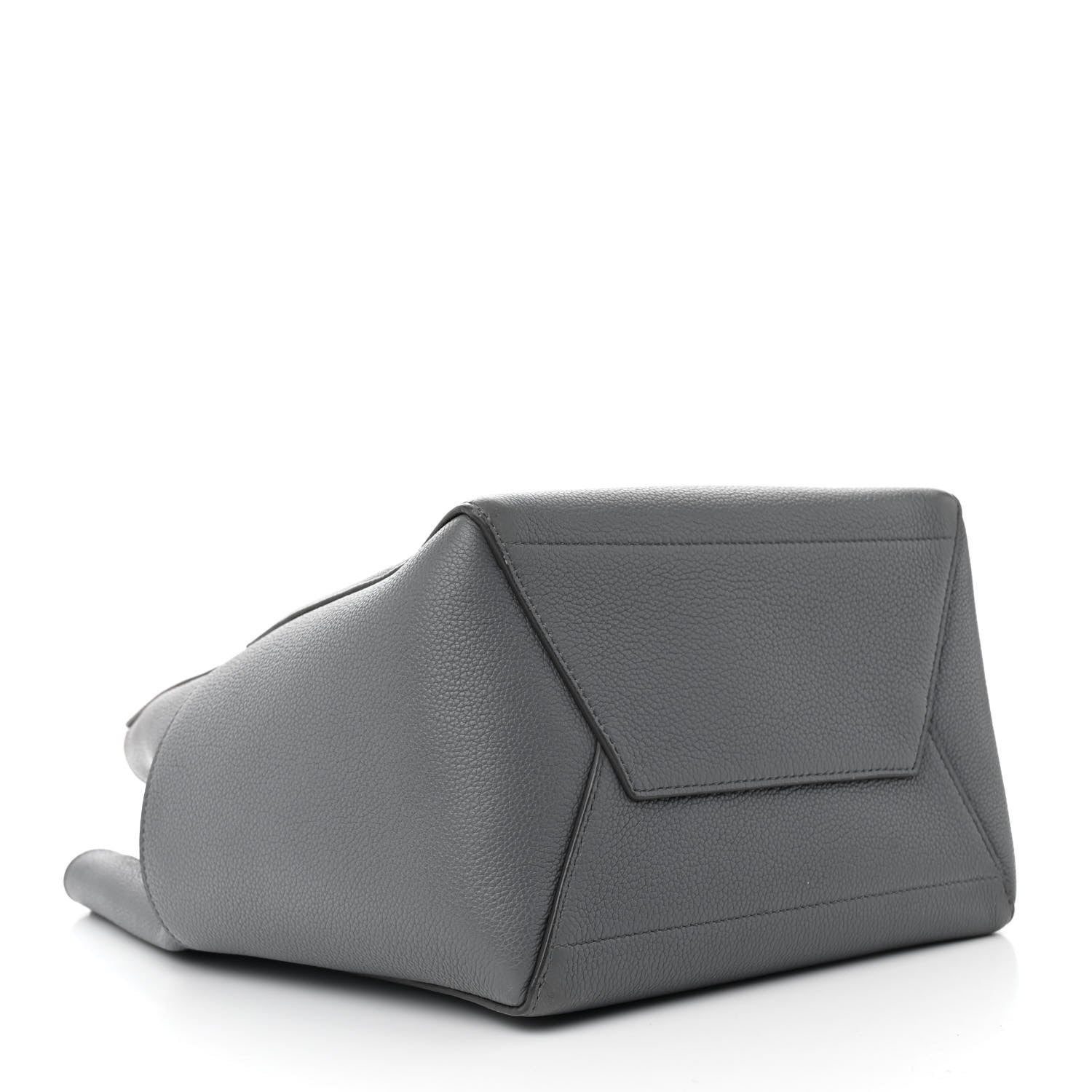 Celine Soft Grained Calfskin Sangle Bucket Bag Grey 4 of 16