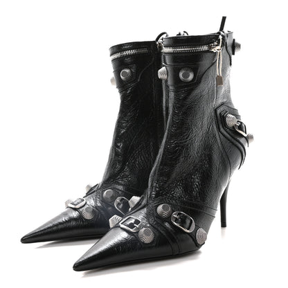 Balenciaga Agneau Arena Cagole 90mm Ankle Boots 39 Black 4 of 9