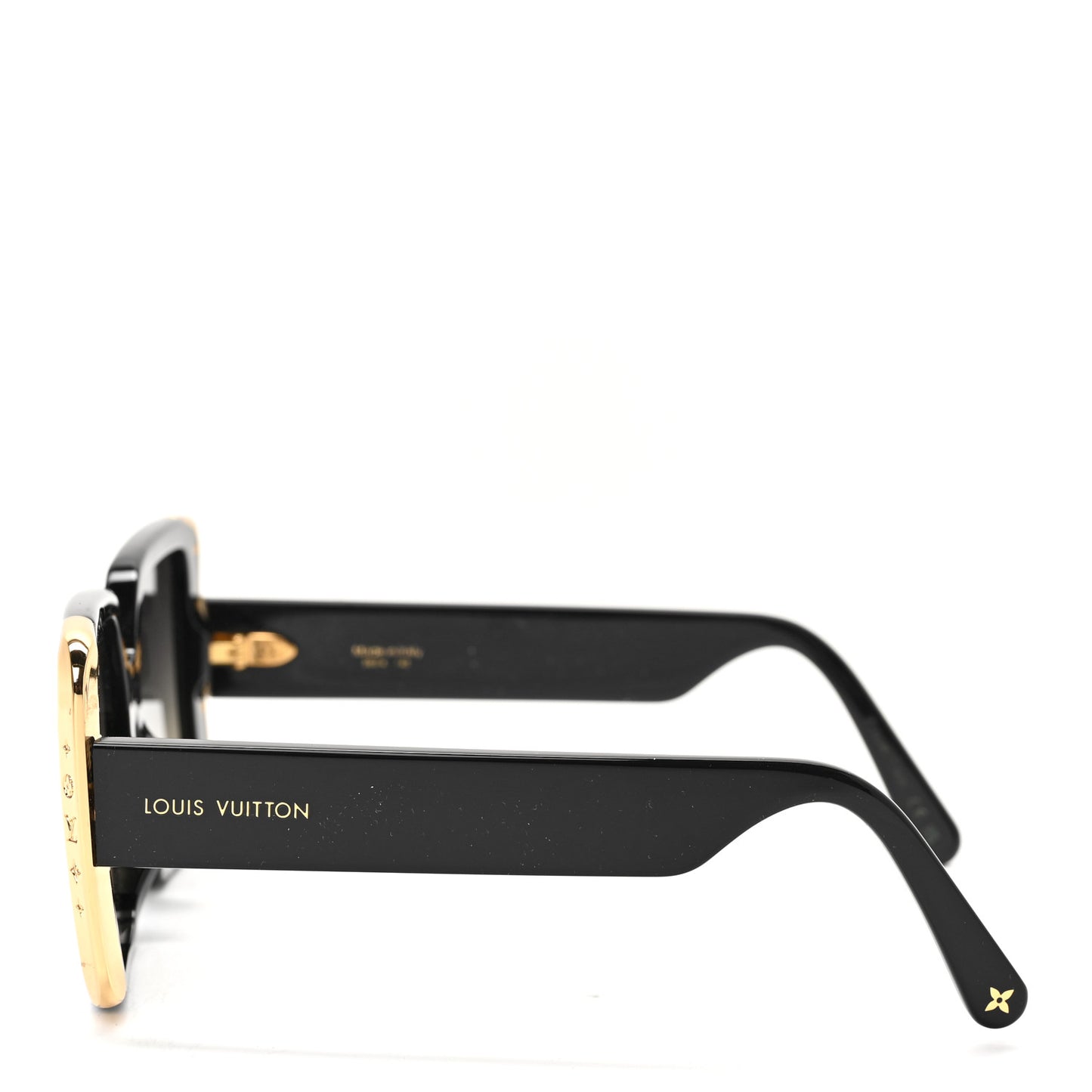 Acetate LV Moon Square Sunglasses Z1664E Black