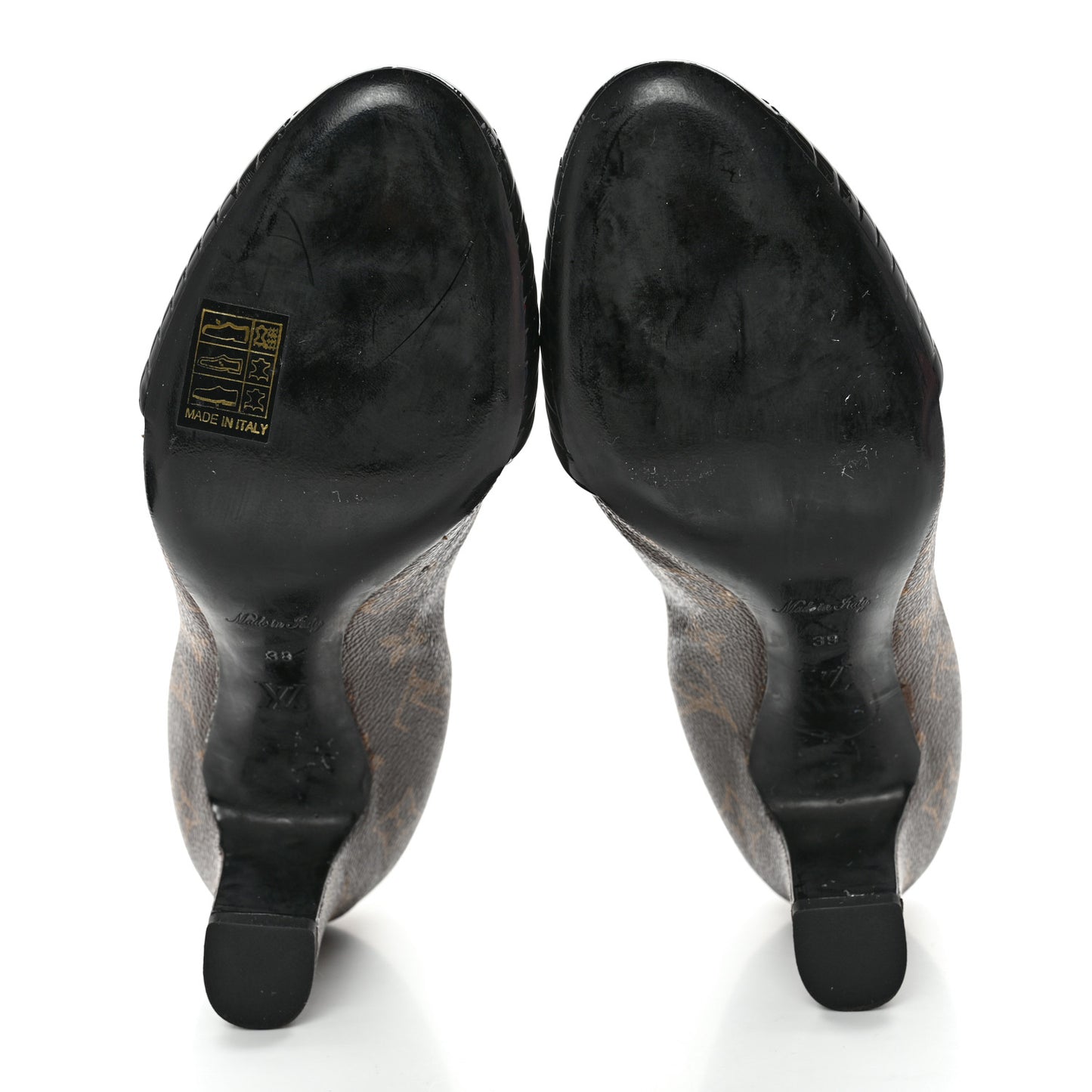 Monogram Revival Ankle Boots 39 Black