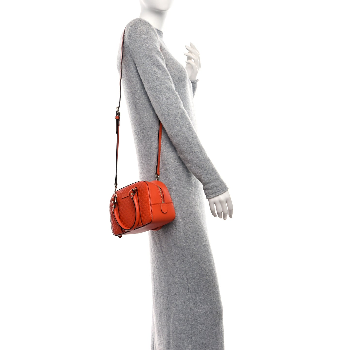 Soft Microguccissima Small Crossbody Bag Sun Orange