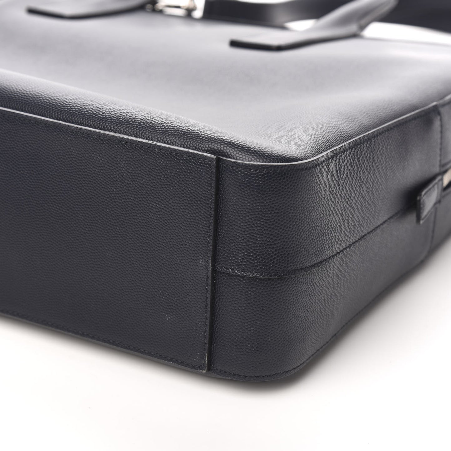 Grain de Poudre Medium Museum Briefcase Deep Marine