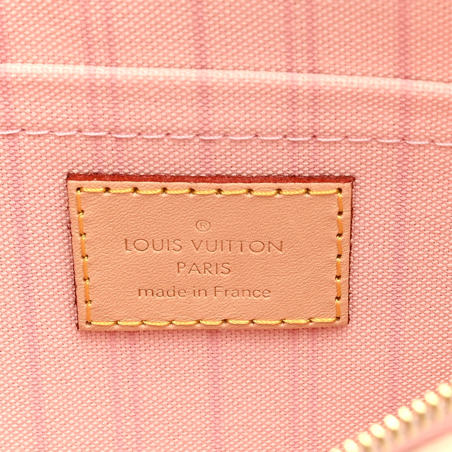 Louis Vuitton Damier Azur Neverfull MM GM Pochette Rose Ballerine 6 of 6