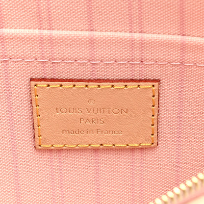 Louis Vuitton Damier Azur Neverfull MM GM Pochette Rose Ballerine 6 of 6