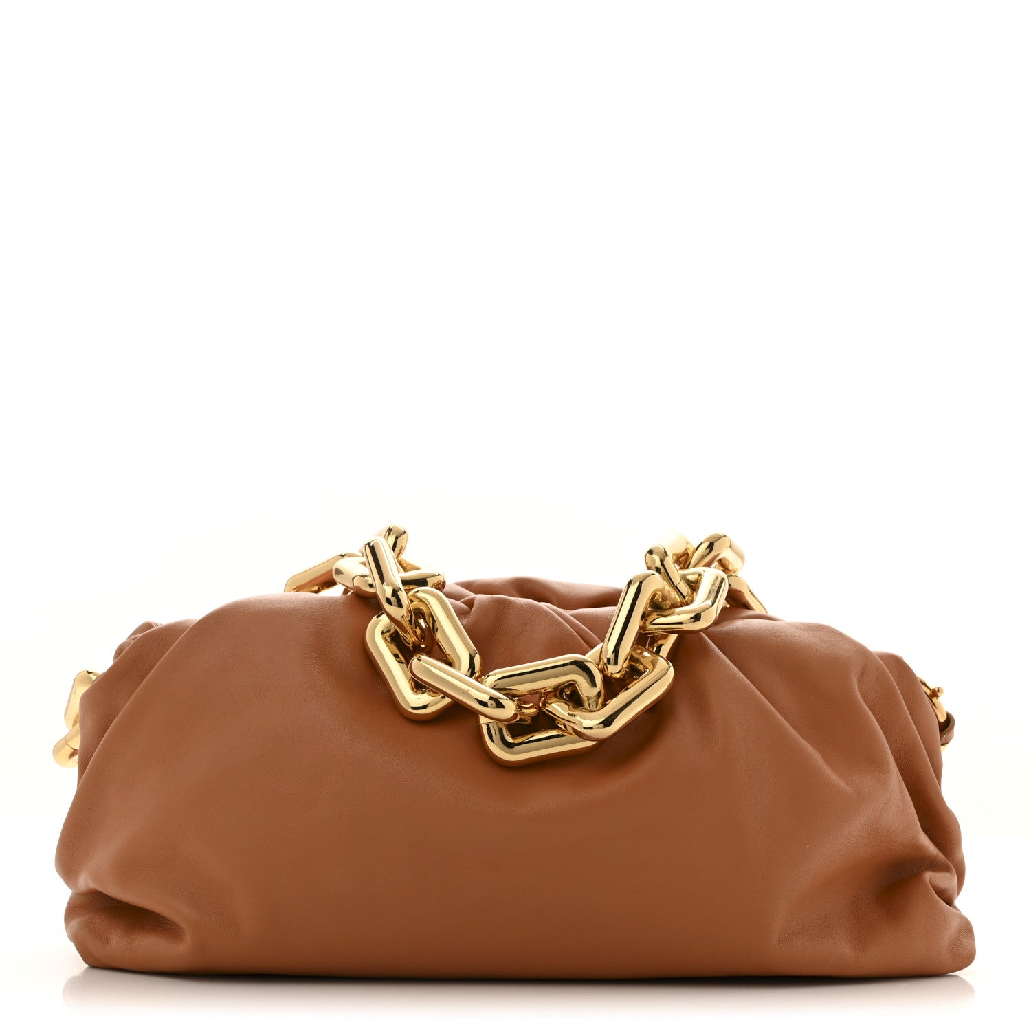 Bottega Veneta Calfskin The Pouch Chain Clay 1 of 12