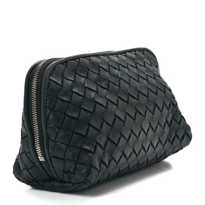 Bottega Veneta Nappa Intrecciato Small Cosmetic Pouch Black 2 of 10