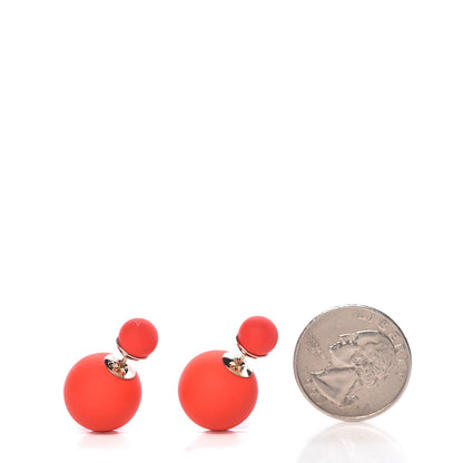 Christian Dior Mise En Dior Tribal Earrings Coral 2 of 5