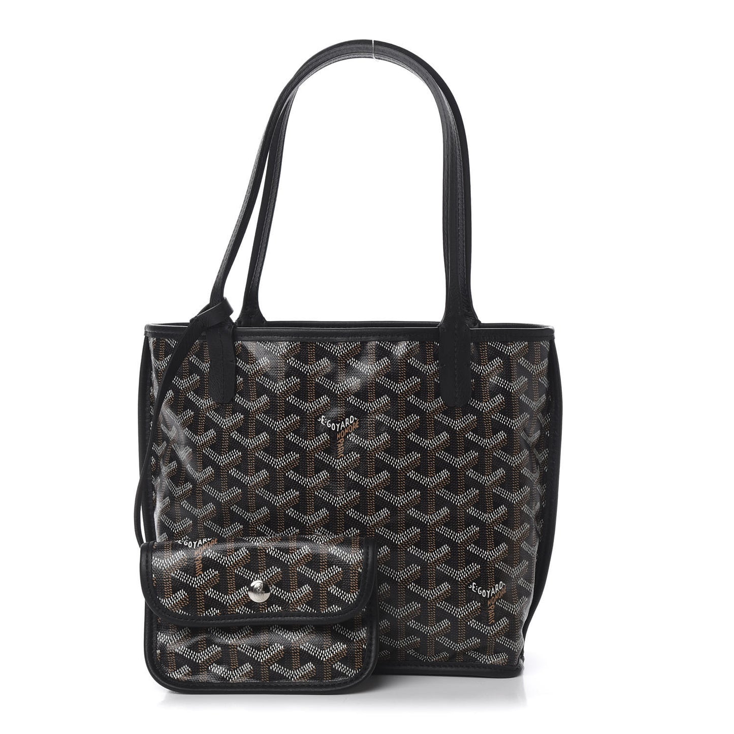 Goyardine Reversible Mini Anjou Black