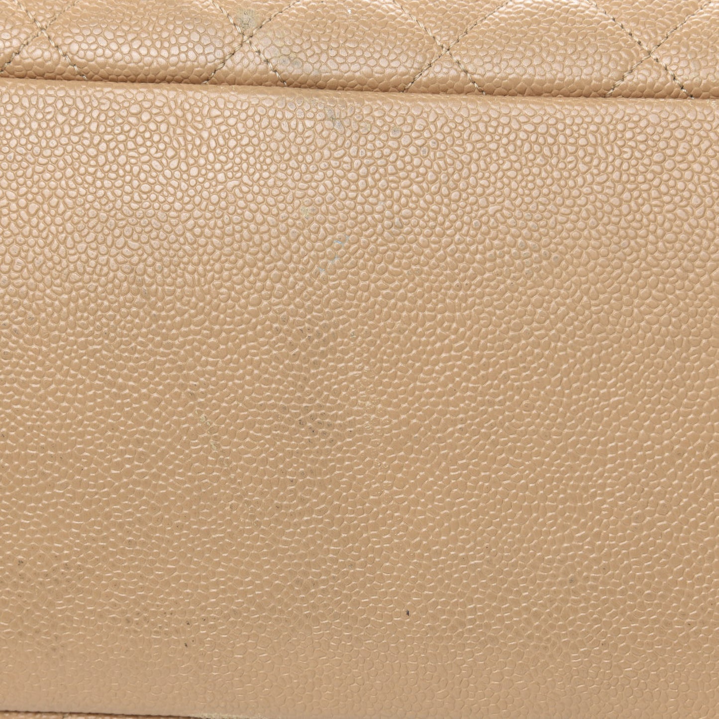 Caviar Quilted Grand Shopping Tote GST Beige Clair