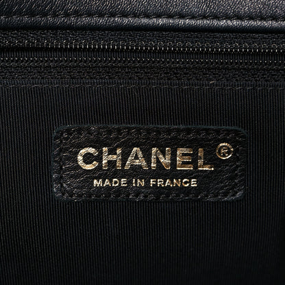 Chanel Braided Sheepskin New Medium Boy Flap Black Gold 6 of 10