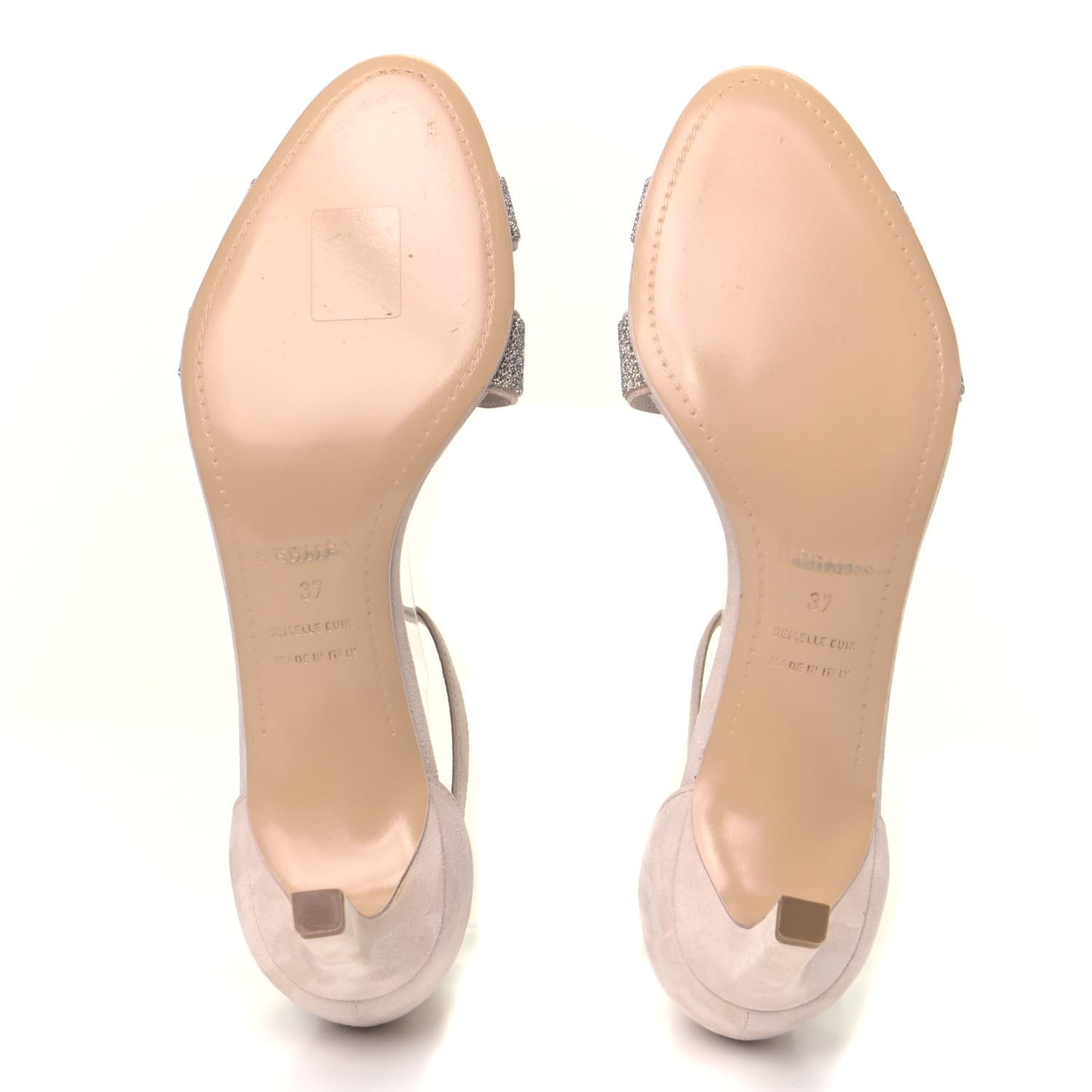 Suede Goatskin Crystal Premiere 70 Sandals 37