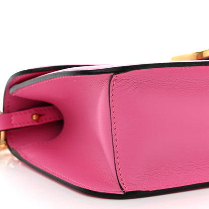 Valentino Garavani Calfskin Vlogo Loco Shoulder Bag Feminine Pink 9 of 10