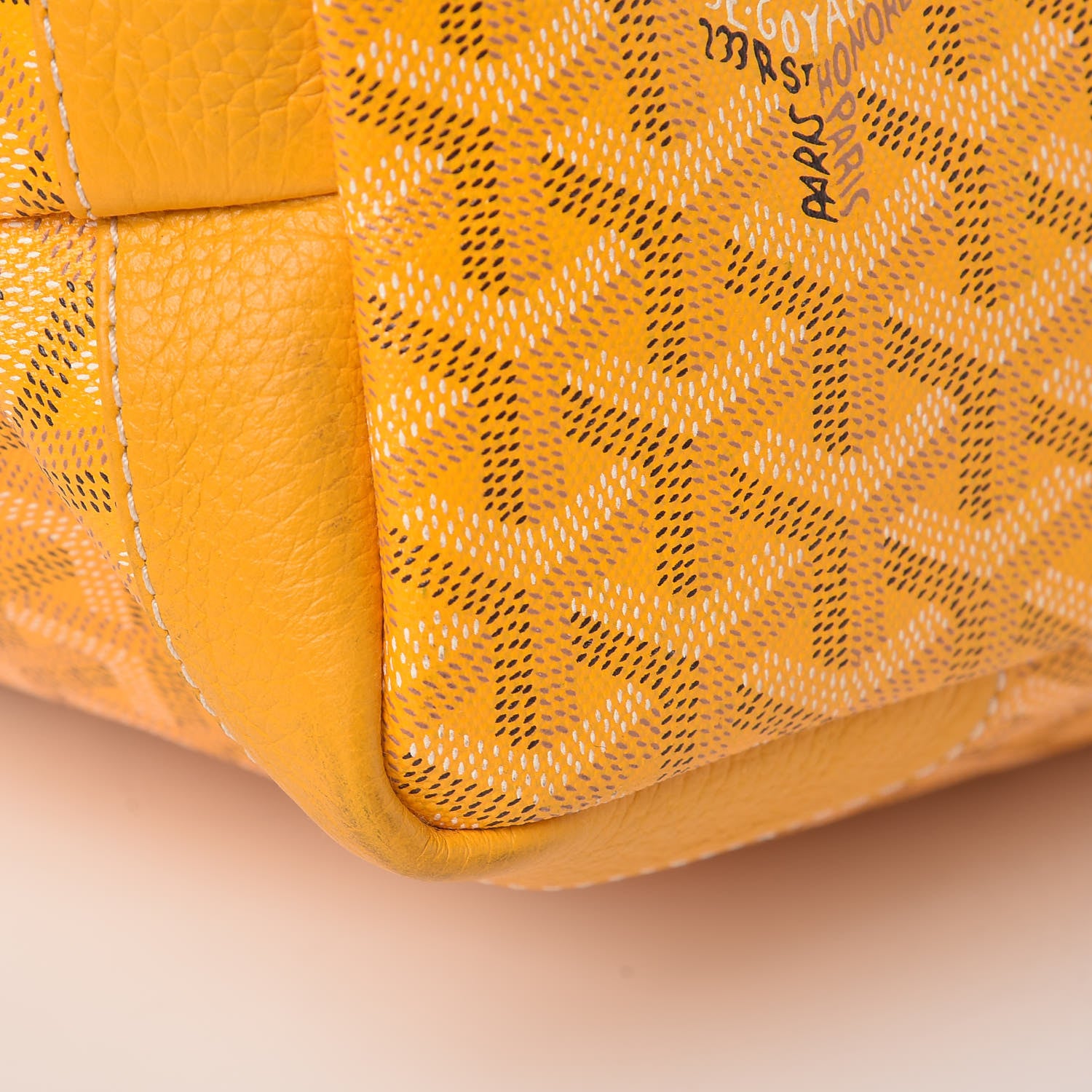 Goyard Goyardine Grenadines Hobo Yellow 11 of 13