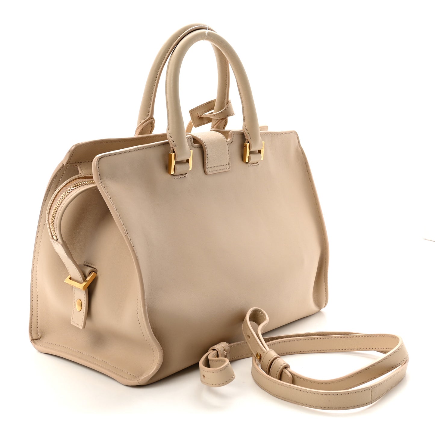 Calfskin Small Classic Y Cabas Beige