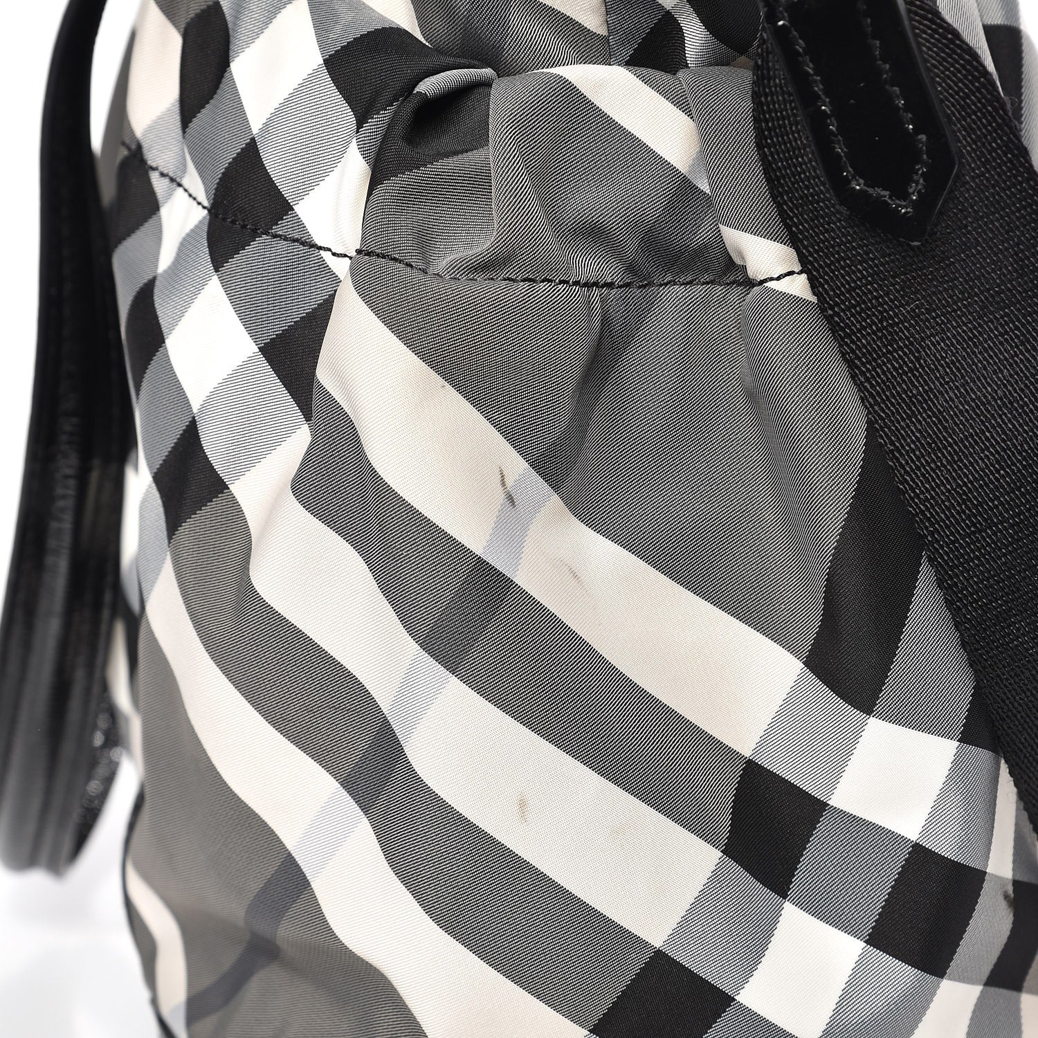 Burberry Nylon Beat Check Diaper Bag Black 10 of 10