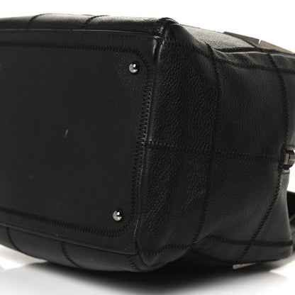 Chanel Caviar Square Stitched Tote Black 9 of 14