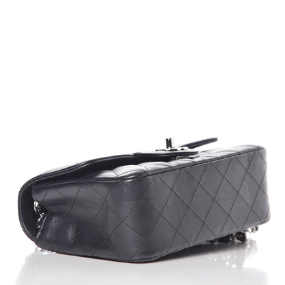 Chanel Iridescent Calfskin Quilted Mini Rectangular Flap Charcoal 4 of 11