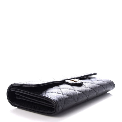 Chanel Caviar Quilted Large Gusset Flap Wallet Black 4 of 9