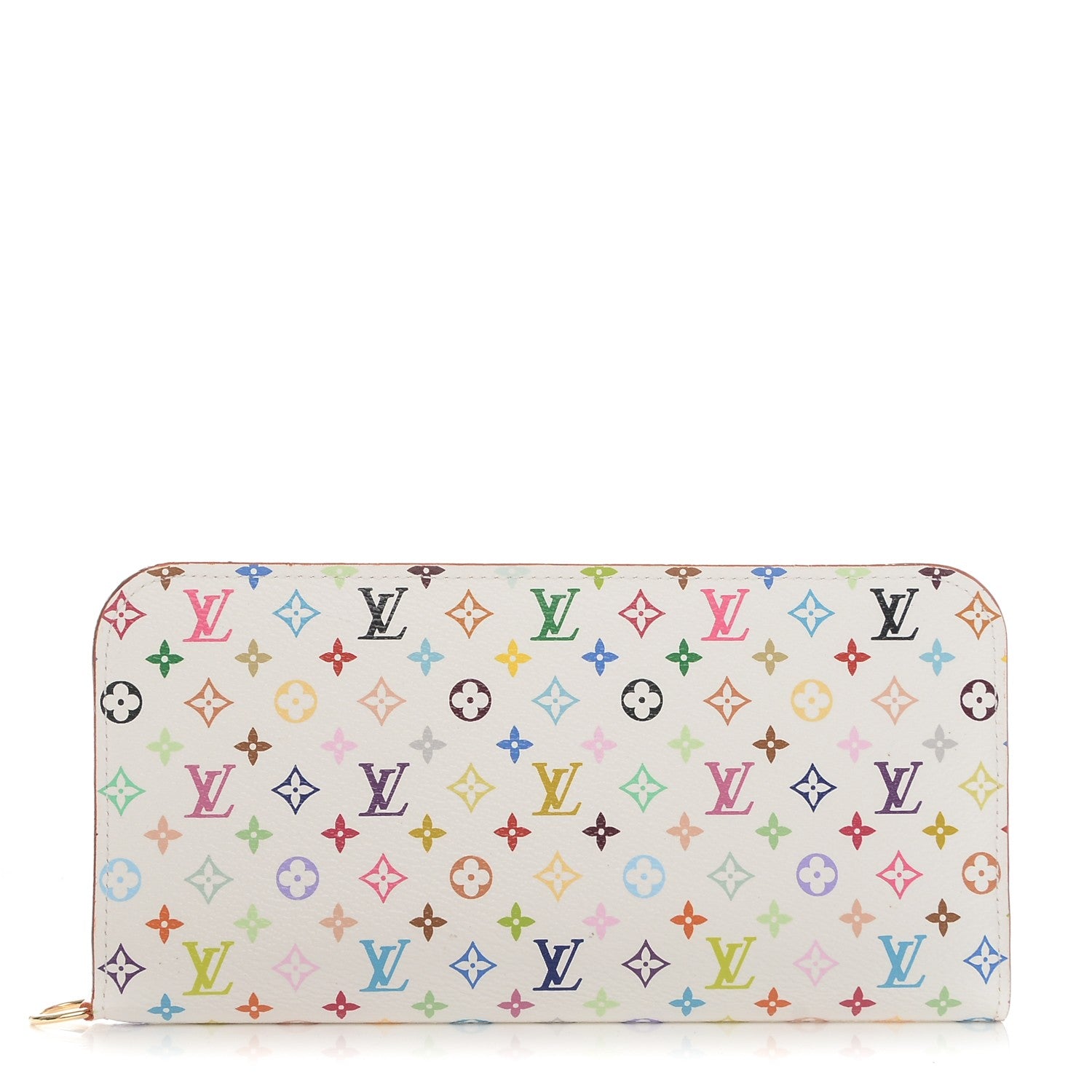 Louis Vuitton Monogram Multicolor Insolite Wallet White Litchi 1 of 6