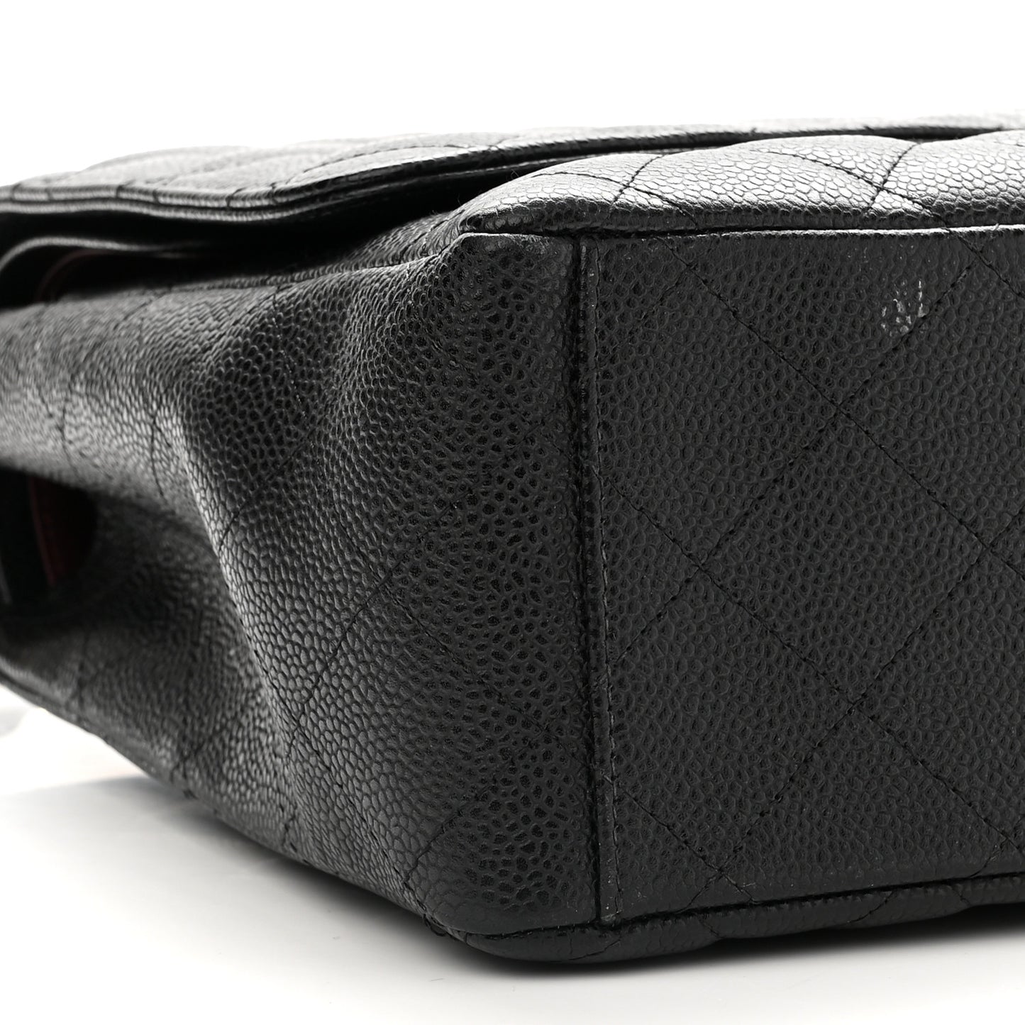 Caviar Quilted Maxi Double Flap Black