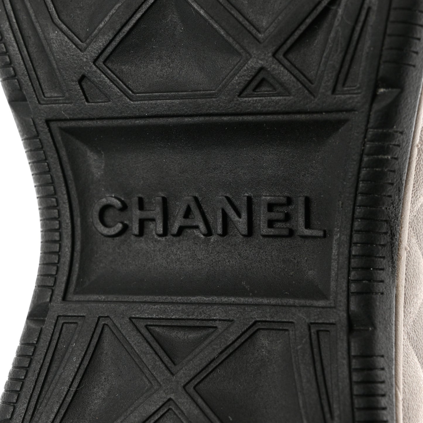Velvet Calfskin Mixed Fibers CC Sneakers 37 Black