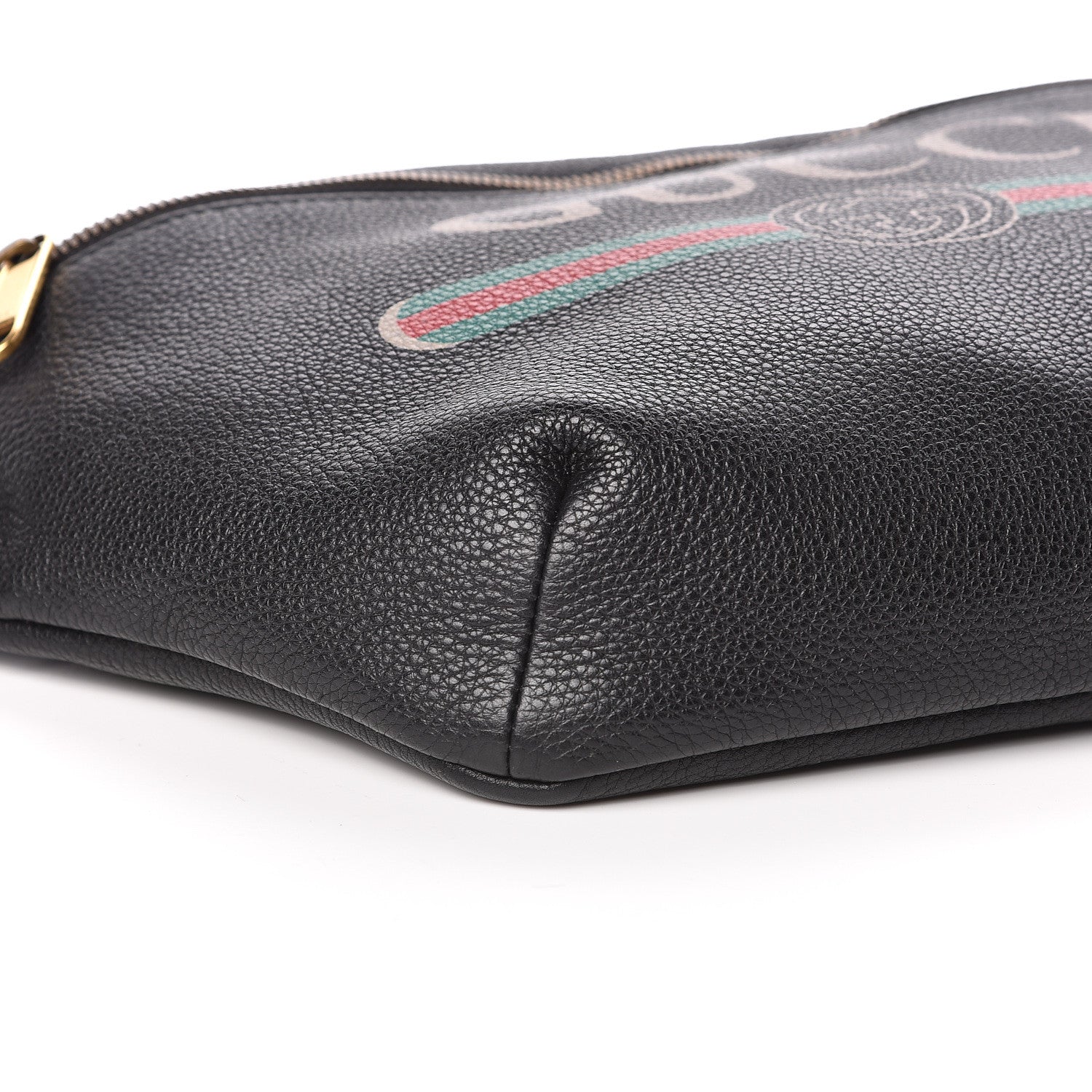 Gucci Grained Calfskin Logo Belt Bag Black 8 of 10