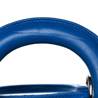 Christian Dior Lambskin Cannage Mini Lady Dior Blue 19 of 23