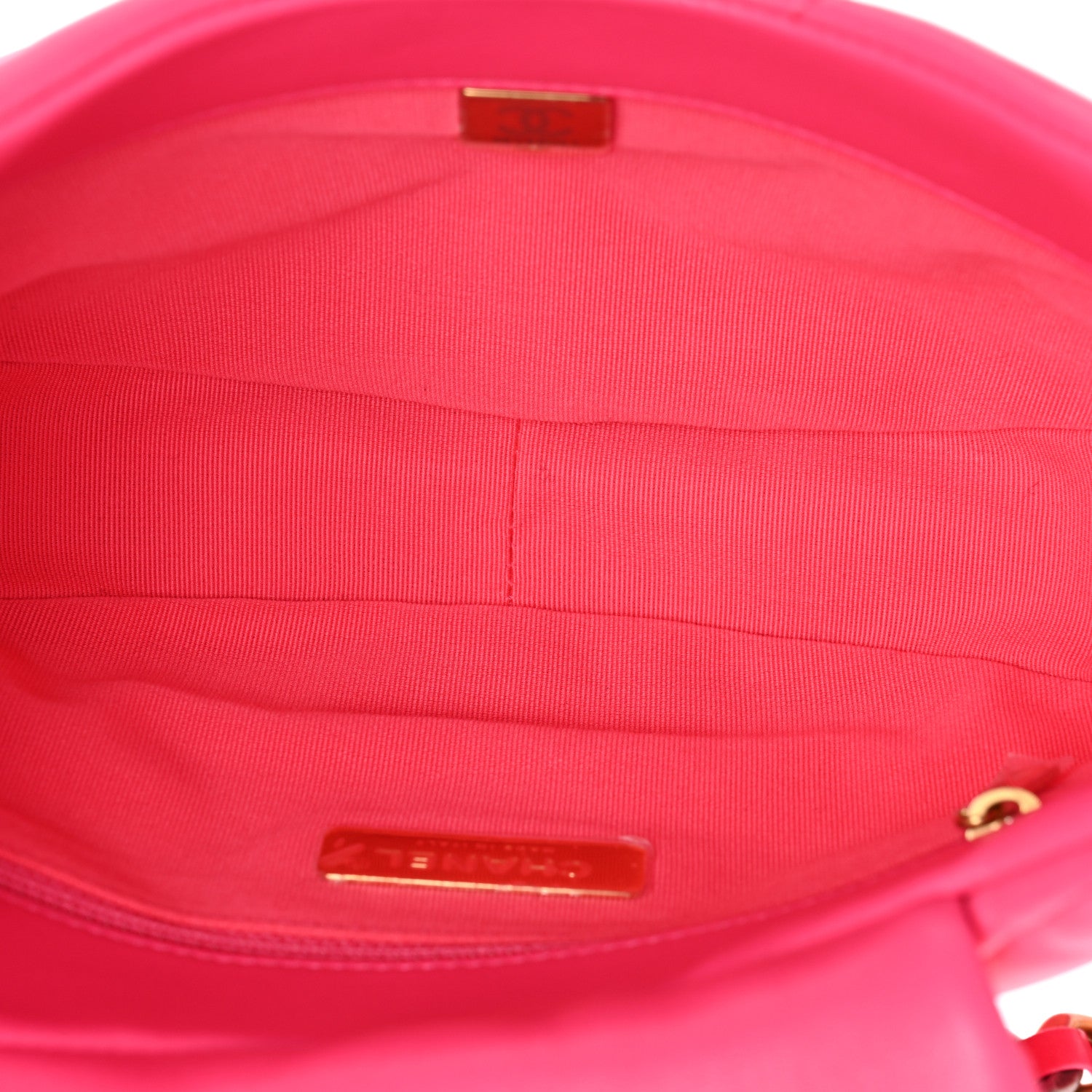 Chanel Lambskin Quilted Chanel 19 Hobo Pink 5 of 10