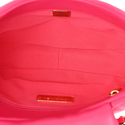 Chanel Lambskin Quilted Chanel 19 Hobo Pink 5 of 10