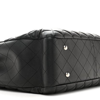 Chanel Calfskin Quilted Large CC Shopping Tote Black 9 of 12