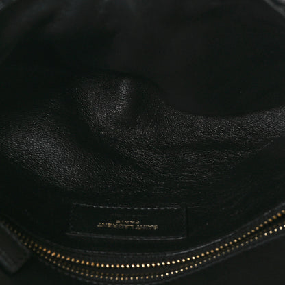 Saint Laurent Raffia Monogram Tassel Kate 99 Black 5 of 11