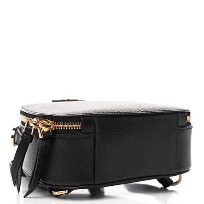 Prada Saffiano Lux Mini Odette Backpack Black 3 of 4