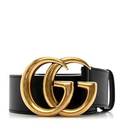Gucci Calfskin Double G 40mm Belt 90 36 Black 1 of 5