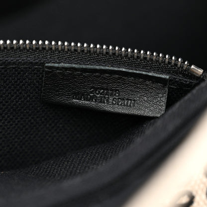 Loewe Jacquard Anagram Calfskin Buckle Tote Black 9 of 14