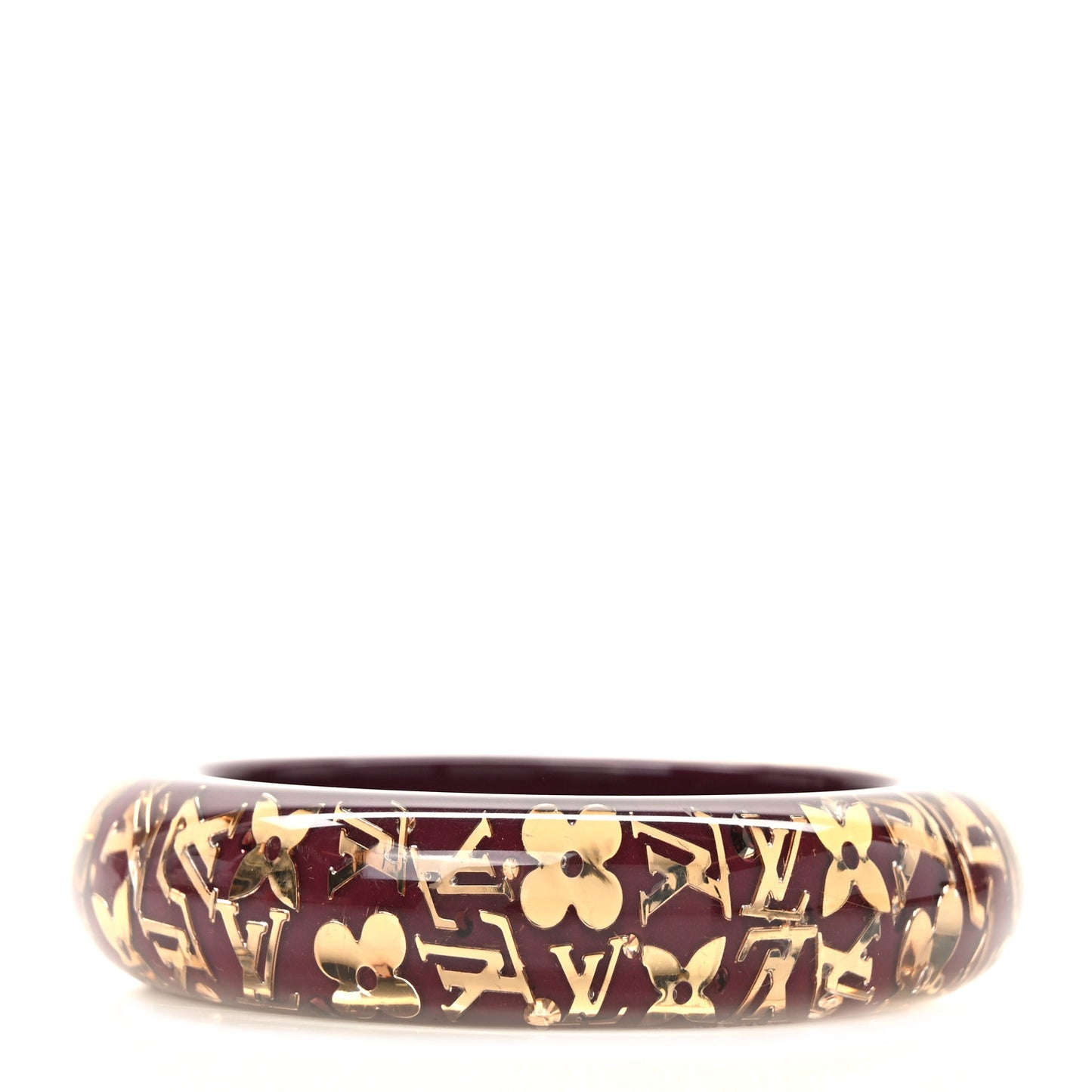 Resin Swarovski Medium Inclusion Bracelet GM Rouge Fauviste