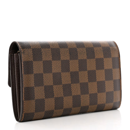 Louis Vuitton Damier Ebene Sarah Wallet 3 of 9