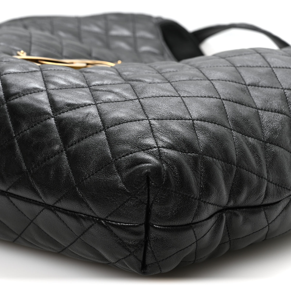 Saint Laurent Lambskin Quilted Maxi Icare Shopping Tote Black 10 of 10