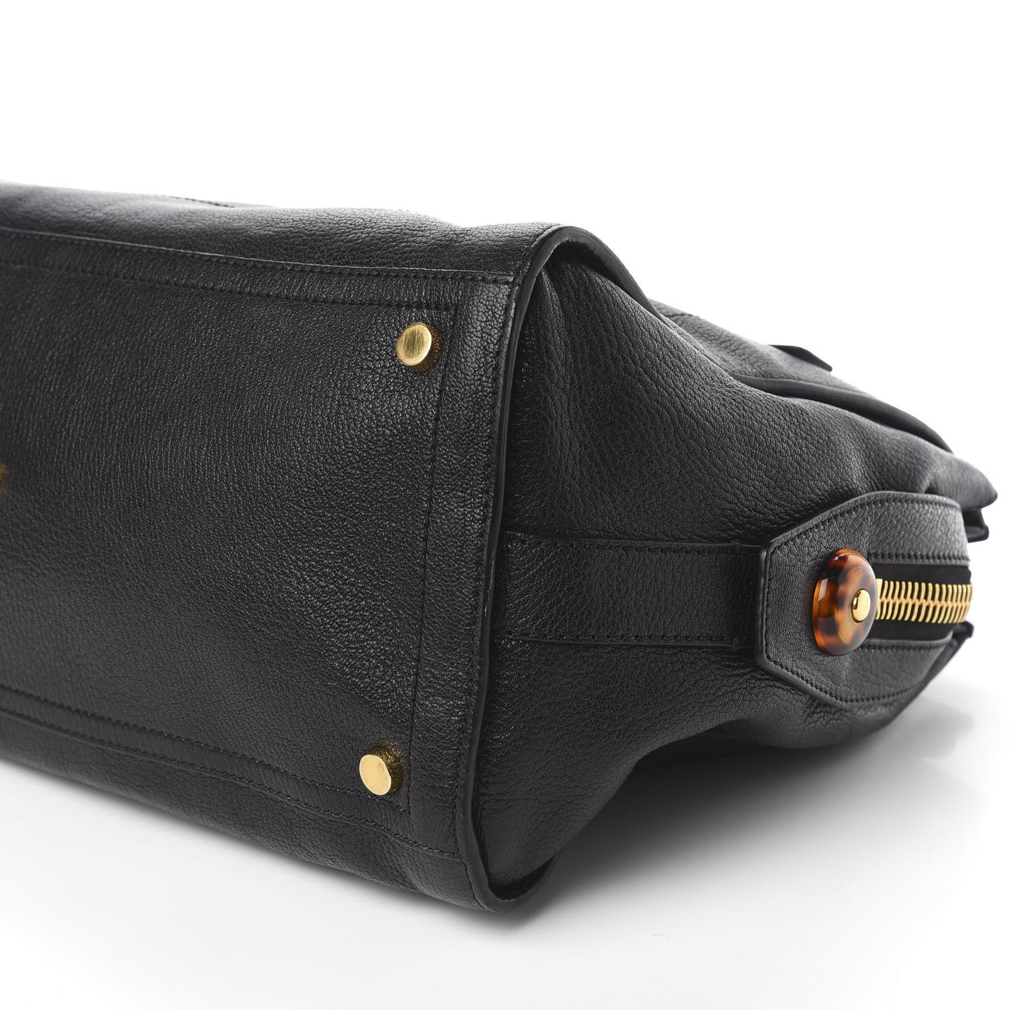 Goatskin Charlotte Tote Bag Black