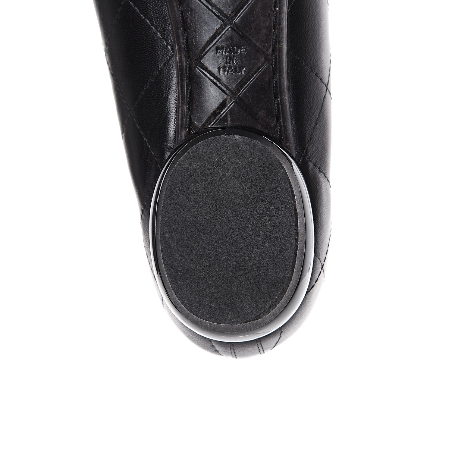 Chanel Lambskin Cambon Quilted Ballerina Flats 38.5 Black 10 of 11