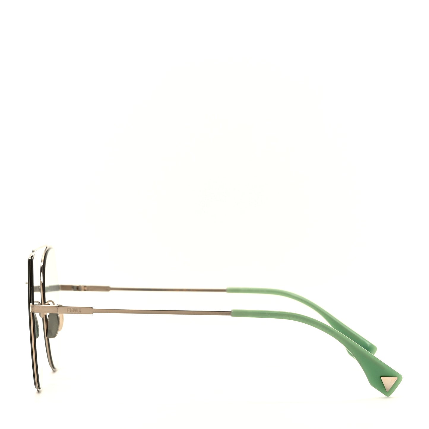 Metal Geometric Sunglasses FF 0194/S Green