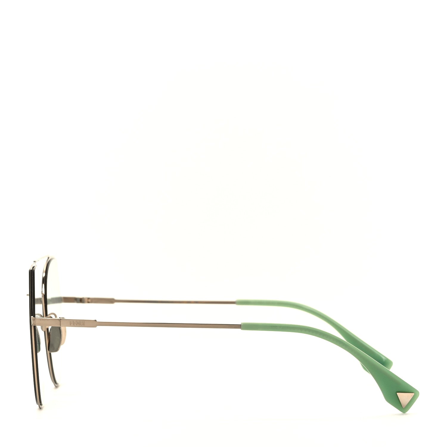 Fendi Metal Geometric Sunglasses FF 0194/S Green 3 of 7