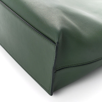Loewe Supple Smooth Calfskin Jacquard Cubi Crossbody Bag Green 12 of 12