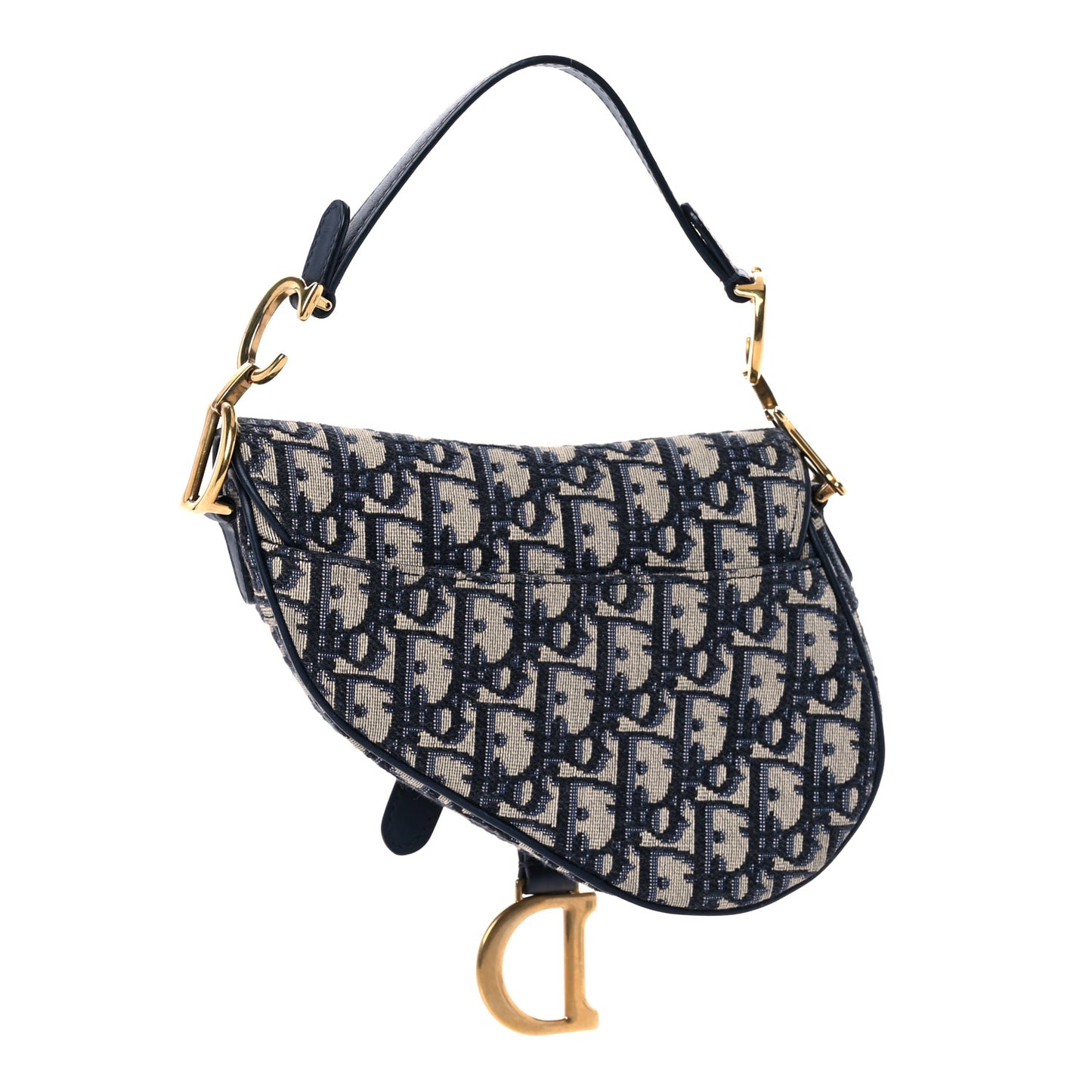 Oblique Mini Saddle Bag Blue
