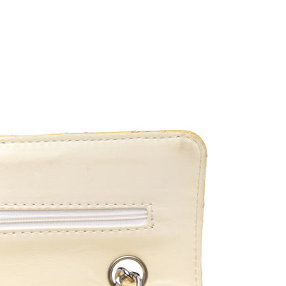 Chanel Patent Quilted Medium Double Flap Yellow 14 of 16