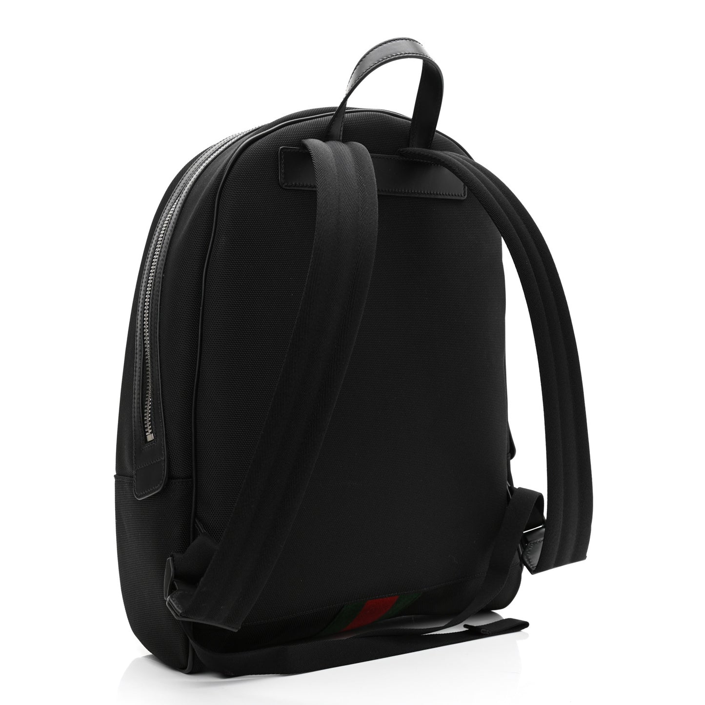 Techno Canvas Web Backpack Black