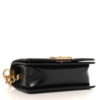 Chanel Metallic Glazed Calfskin Small Boy Flap Black Gold 4 of 10