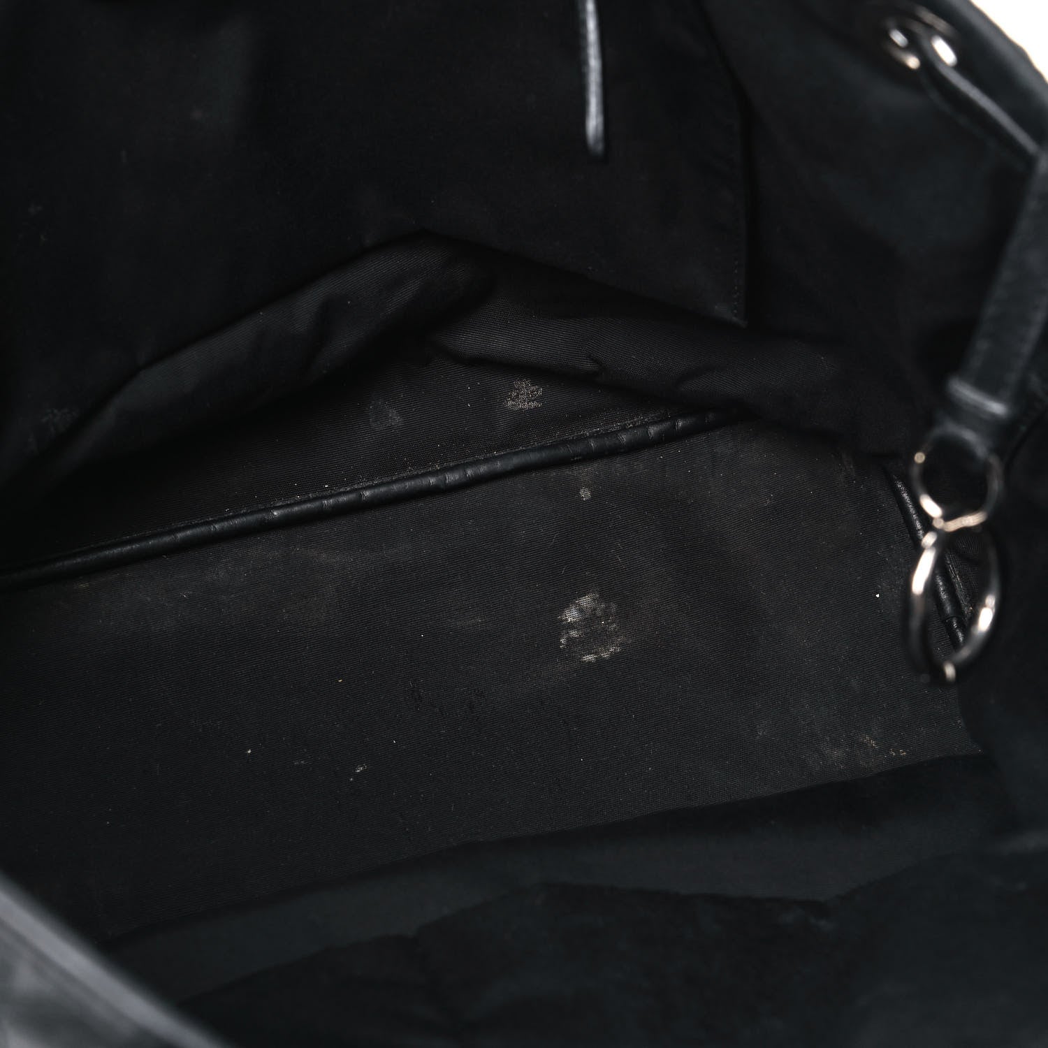 Christian Dior Coated Canvas Cannage Medium Panarea Tote Black 5 of 15