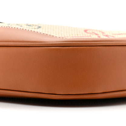 Gucci Calfskin Jacquard GG Medium Jackie 1961 Hobo Brown 7 of 9